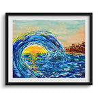 Doug Sharpe Bali Abstract Art Print Black Frame