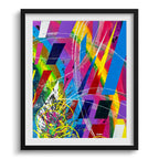 Doug Sharpe Explosion Abstract Art Print Black Frame