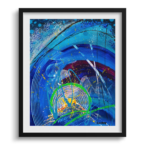 Doug Sharpe Iceland Abstract Art Print Black Frame