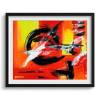 Doug Sharpe Kamikaze Abstract Art Print Black Frame