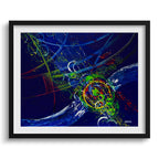Doug Sharpe Lume Abstract Art Print Black Frame