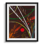 Doug Sharpe Molten Abstract Art Print Black Frame