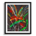 Doug Sharpe Party Animal Abstract Art Print Black Frame