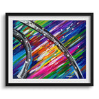 Doug Sharpe Rainbow Road Abstract Art Print Black Frame