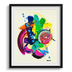 Doug Sharpe Rhythm Abstract Art Print Black Frame