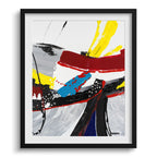 Doug Sharpe Row Boats Abstract Art Print Black Frame