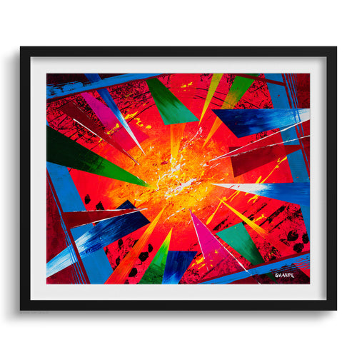 Doug Sharpe Shine Abstract Art Print Black Frame