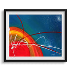 Doug Sharpe Spacebound Abstract Art Print Black Frame