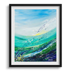 Doug Sharpe Sunken Treasure Abstract Art Print Black Frame