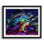 Doug Sharpe Vipers Abstract Art Print Black Frame