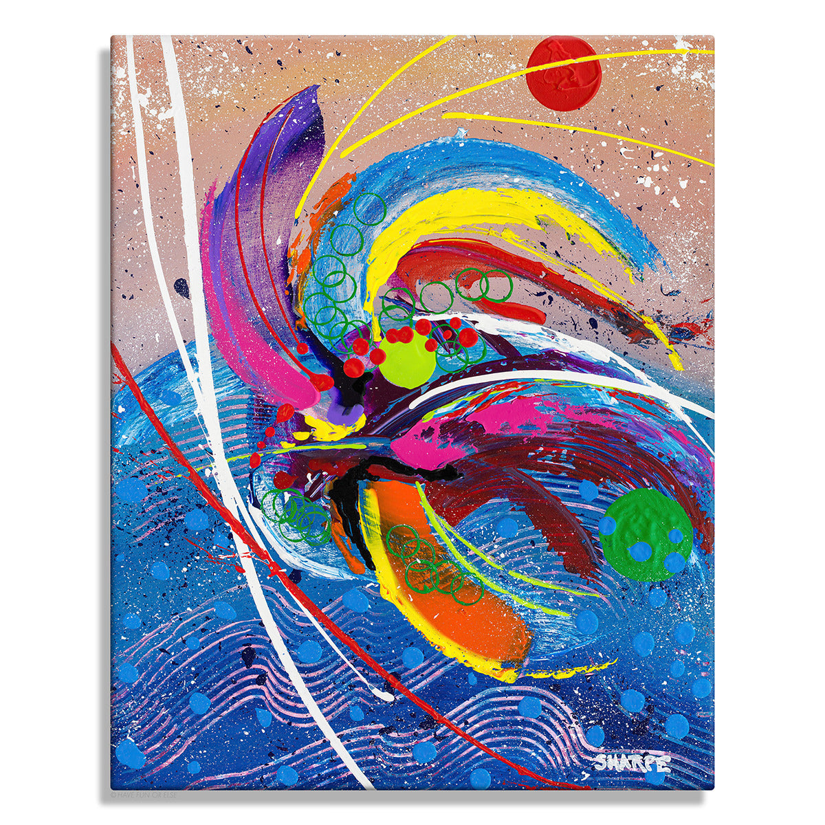 Kitesurfing - Original Painting