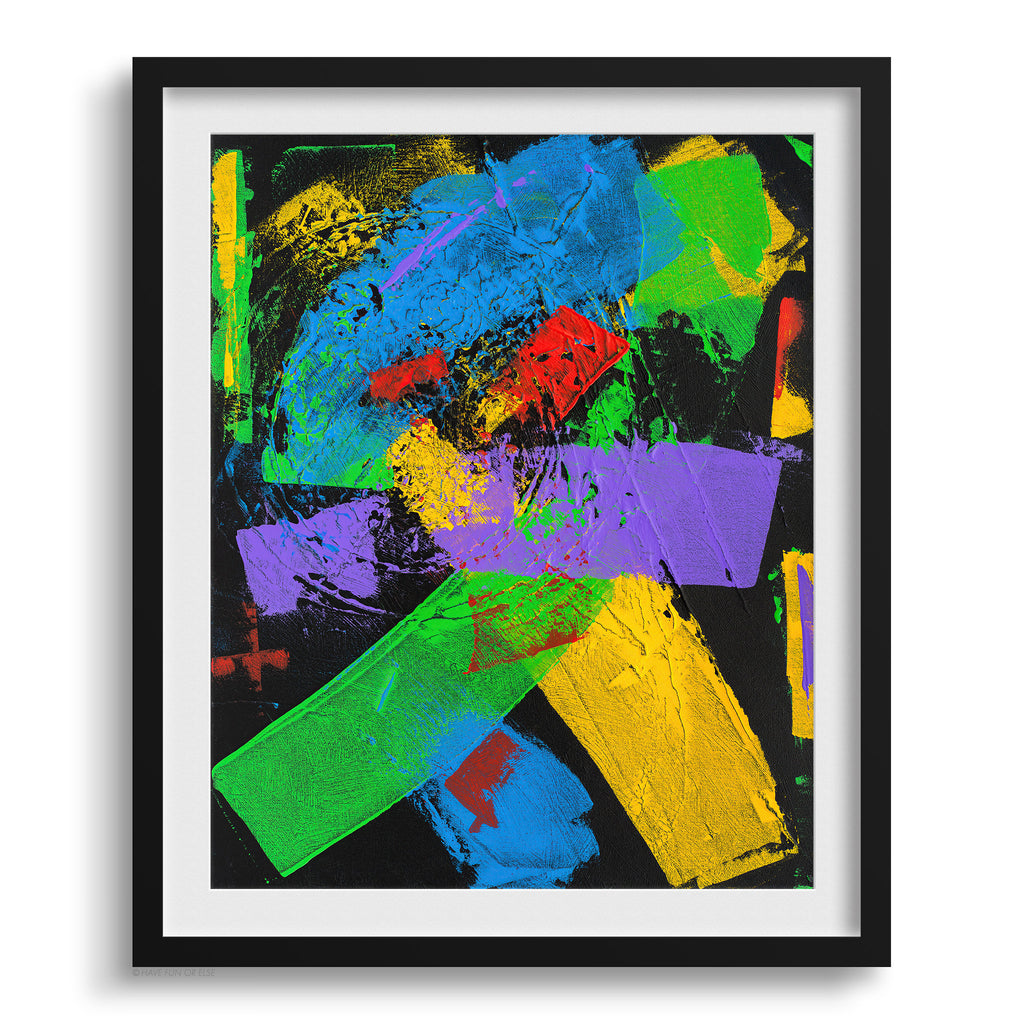 Robert Sharpe Father And Son Abstract Art Print Black Frame