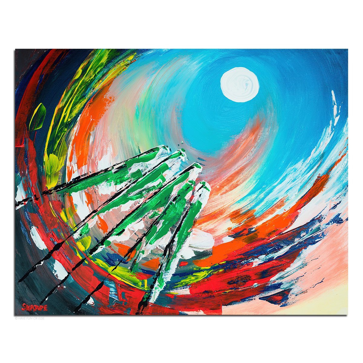 Birds On A Wire - Art Print