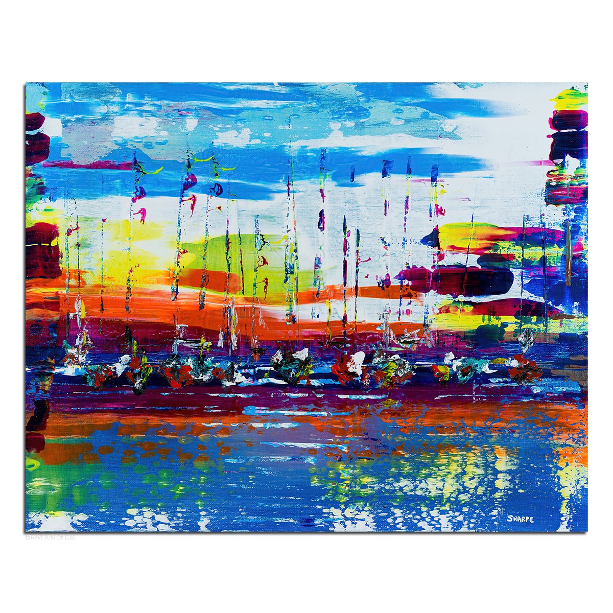 Sailboats - Art Print