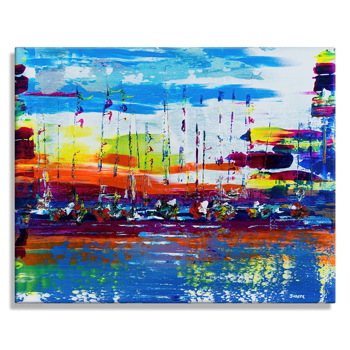 Sailboats - Original Painting