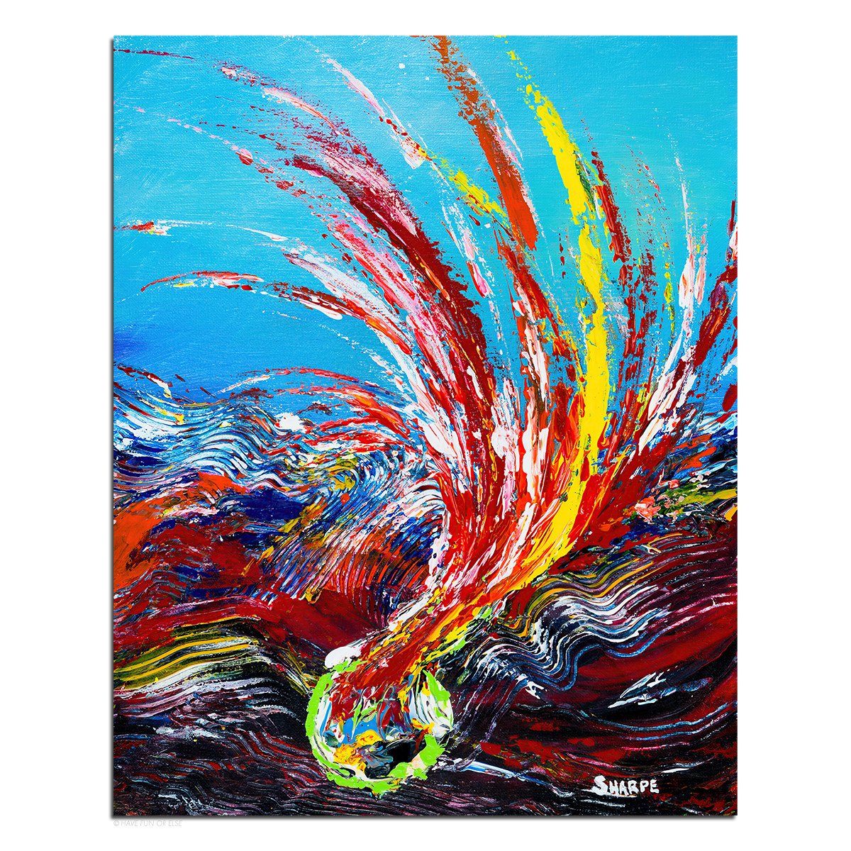 Splash Down - Art Print