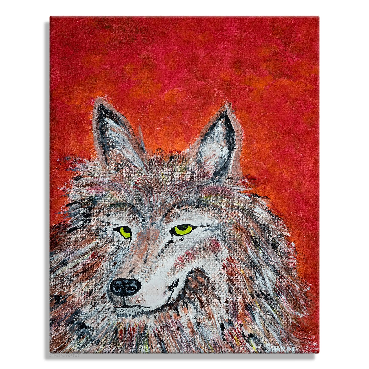 Wily Wolf - Original Painting